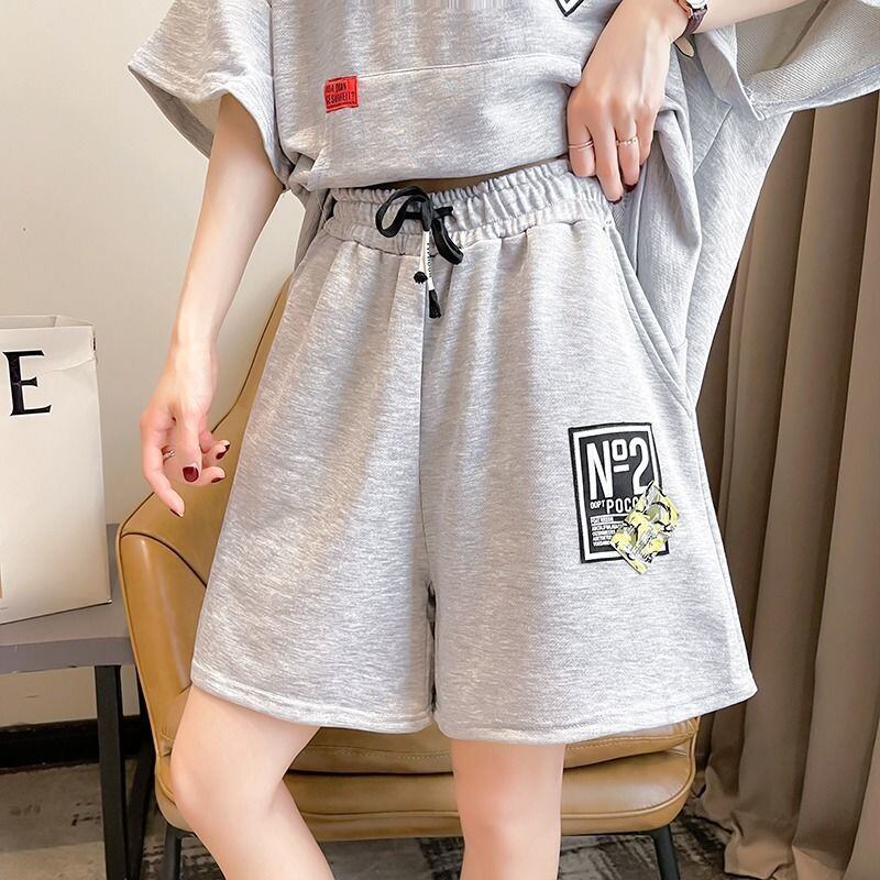 夏に嬉しい機能付き カジュアル 半袖Tシャツⅹパンツセット全2色<U-11282>