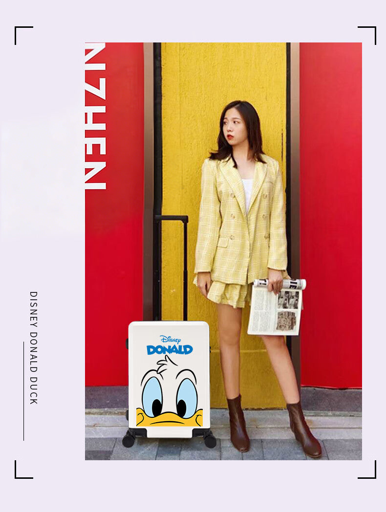 【数量限定】Disney ドナルドダック スーツケース | 注目度No.1!キュートなフェイス柄 キャリーケース U-60002