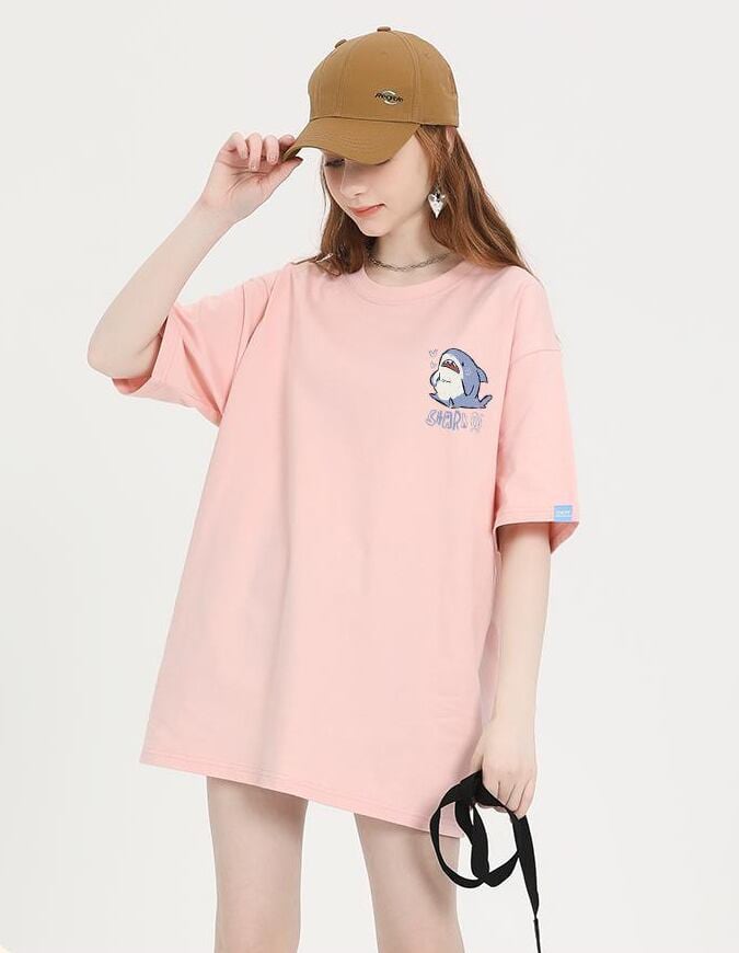 売り切れ必至 4色選択 ポップなプリントが夏に映えるプリント 半袖Tシャツ<U-9327>