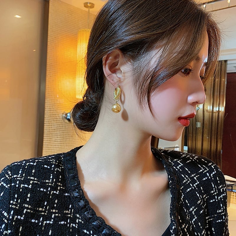 女性力を高める 美感いっぱい エレガント イアリング アクセサリー<ins-3145>