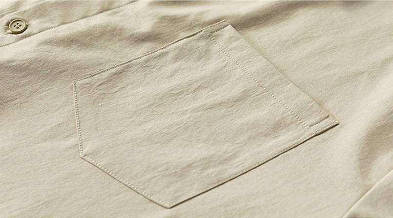 シンプル 定番 無地 カジュアル シャツ U-13124