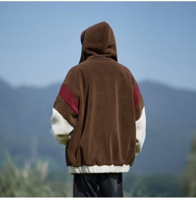 話題沸騰中 もこもこボア 3色展開 ジップアップパーカーU-12582