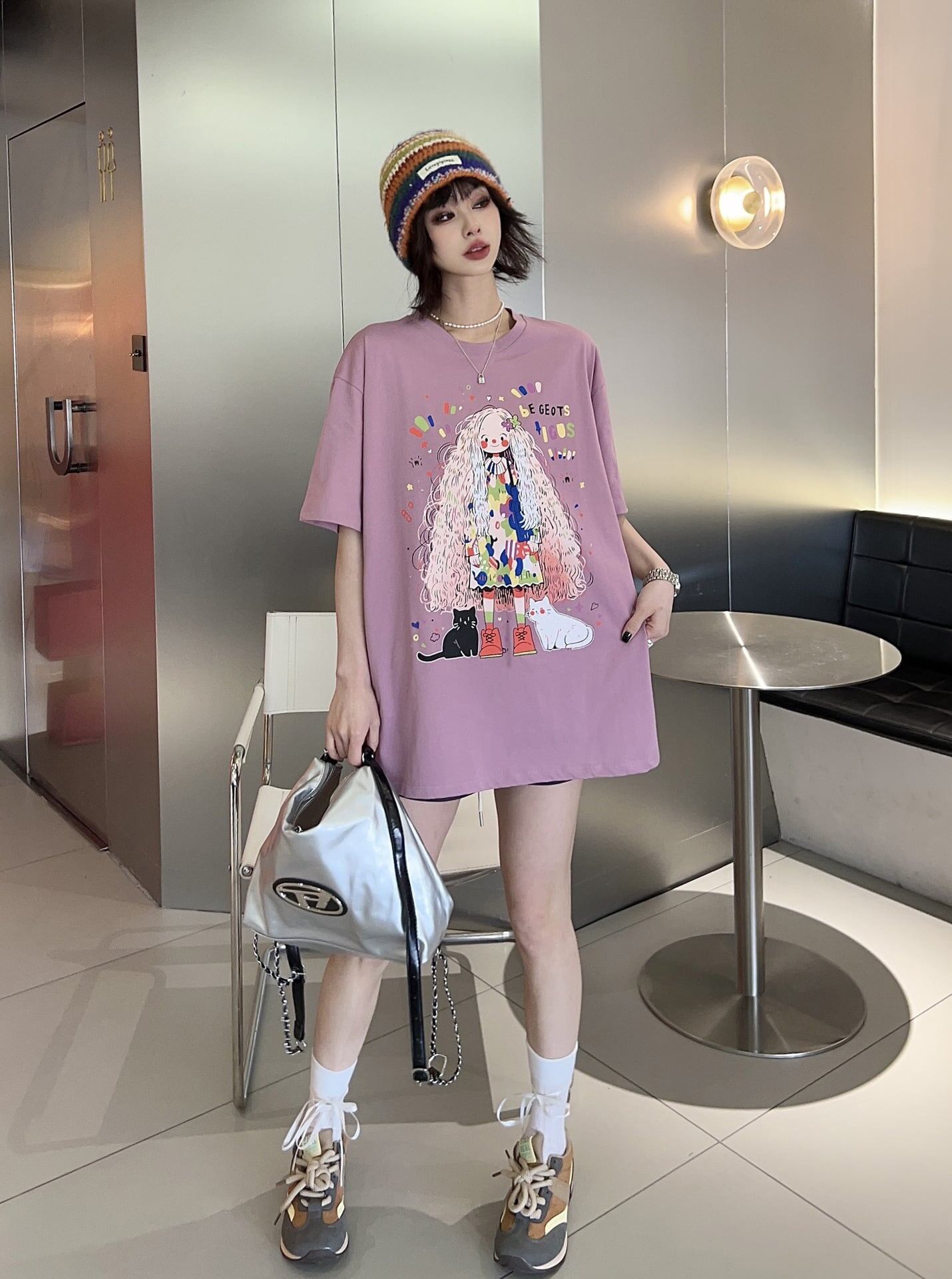 大人の定番 キュート 夏の新作 カジュアル Tシャツ半袖<U-4896>