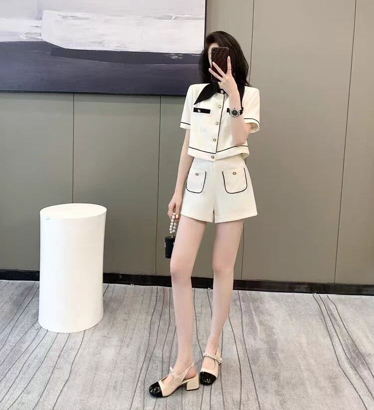 美人度アップ エレガント 絶対流行 上質 半袖Tシャツⅹパンツセット<U-6609>