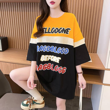 キュート 早い者勝ち 絶対流行 カジュアル 2色選択 Tシャツ<U-11134>