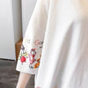 個性的なデザイン 切り替え 一目惚れ プリント Tシャツ カットソー＜U-3620＞