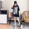 美人度アップ 切り替え ファッション プリント Tシャツ カットソー＜U-3399＞