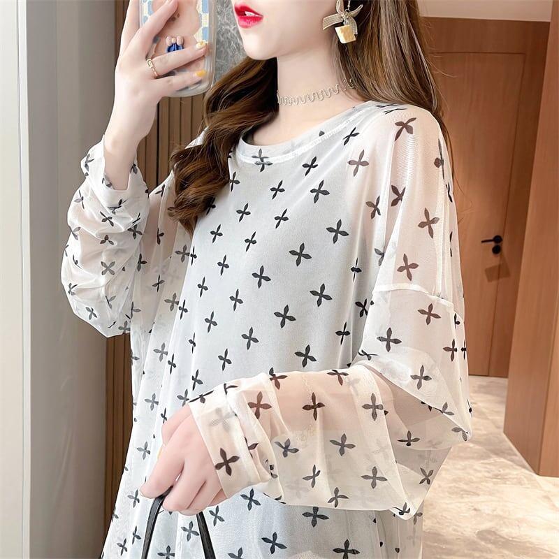 着心地抜群 ラウンドネック 女性力を高める Tシャツ カットソー＜U-3045＞