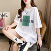 着心地抜群 切り替え 女性力を高める プリント Tシャツ カットソー＜U-3592＞
