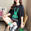 スタイリッシュ 切り替え 一目惚れ プリント Tシャツ カットソー＜U-3430＞