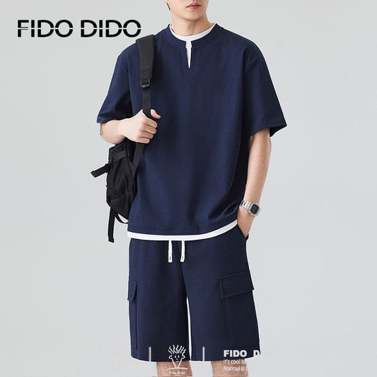 高品質 カジュアル Tシャツ & ショーツ セットアップ U-80067