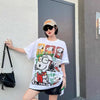 ファッショ プリント 半袖 Tシャツ U-13450