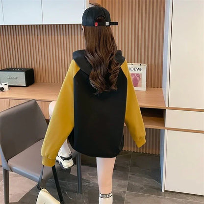 韓国系グラフィックプリントパーカー二色あり＜U-4083＞