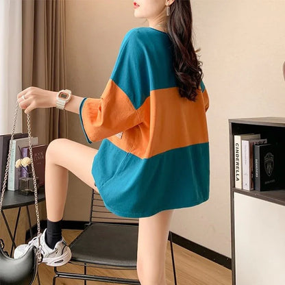 オシャレ度満点 3色選択可 美感いっぱい Tシャツ カットソー＜U-3042＞