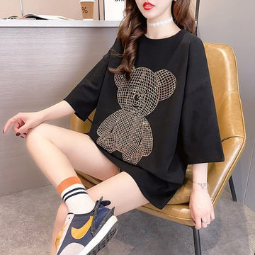 今季大好評 切り替え 美感いっぱい プリント Tシャツ カットソー＜U-3503＞