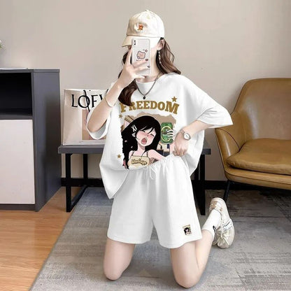 超人気 真夏も快適 話題沸騰中 カジュアル 全4色 半袖 Tシャツ ショートパンツ セットアップ ＜U-9129＞