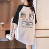 話題沸騰中 プリント 4色選択可 Tシャツ カットソー＜U-8276＞