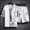 男女兼用 人気 カジュアル Tシャツ & ショーツ セットアップ U-80076