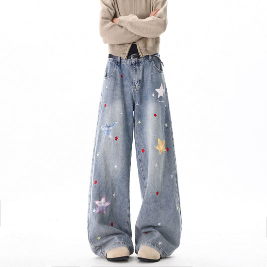人気アイテム 体型カバー カジュアル デニムパンツ U-80126