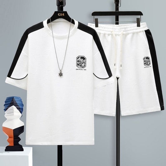 男女兼用 カジュアル スポーツ Tシャツ & ショーツ セットアップ U-80004