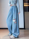ゆったり ロング カジュアル デニムパンツ U-13573