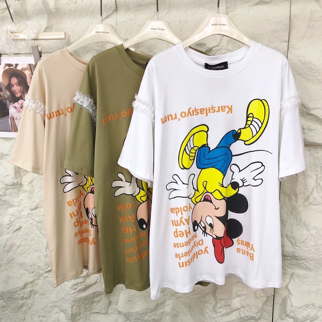 人気トレンド 新作 カジュアル プリント Tシャツ U-13475