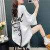 デザイン感 切り替え チャーミング プリント Tシャツ カットソー＜U-3578＞