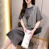 個性的なデザイン プリント 一目惚れ Tシャツ カットソー ワンピース＜U-3490＞