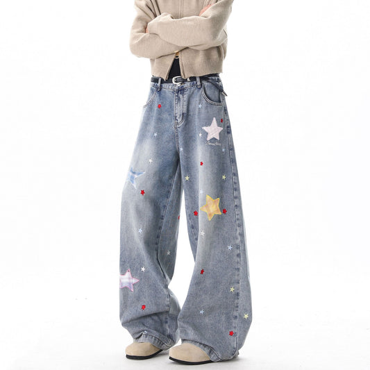 人気アイテム 体型カバー カジュアル デニムパンツ U-80126