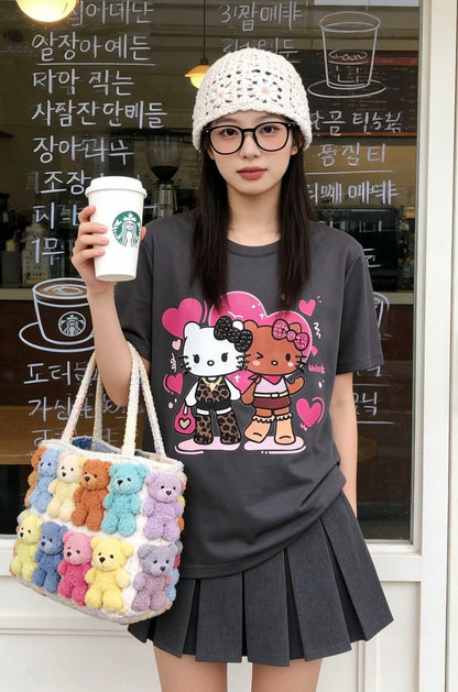 売れ筋 カジュアル プリント Tシャツ U-13472