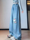 ゆったり ロング カジュアル デニムパンツ U-13573
