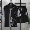 男女兼用 人気 カジュアル Tシャツ & ショーツ セットアップ U-80076