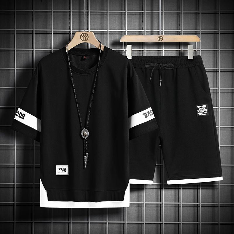 男女兼用 大人気 シンプル Tシャツ & ショーツ セットアップ U-80020