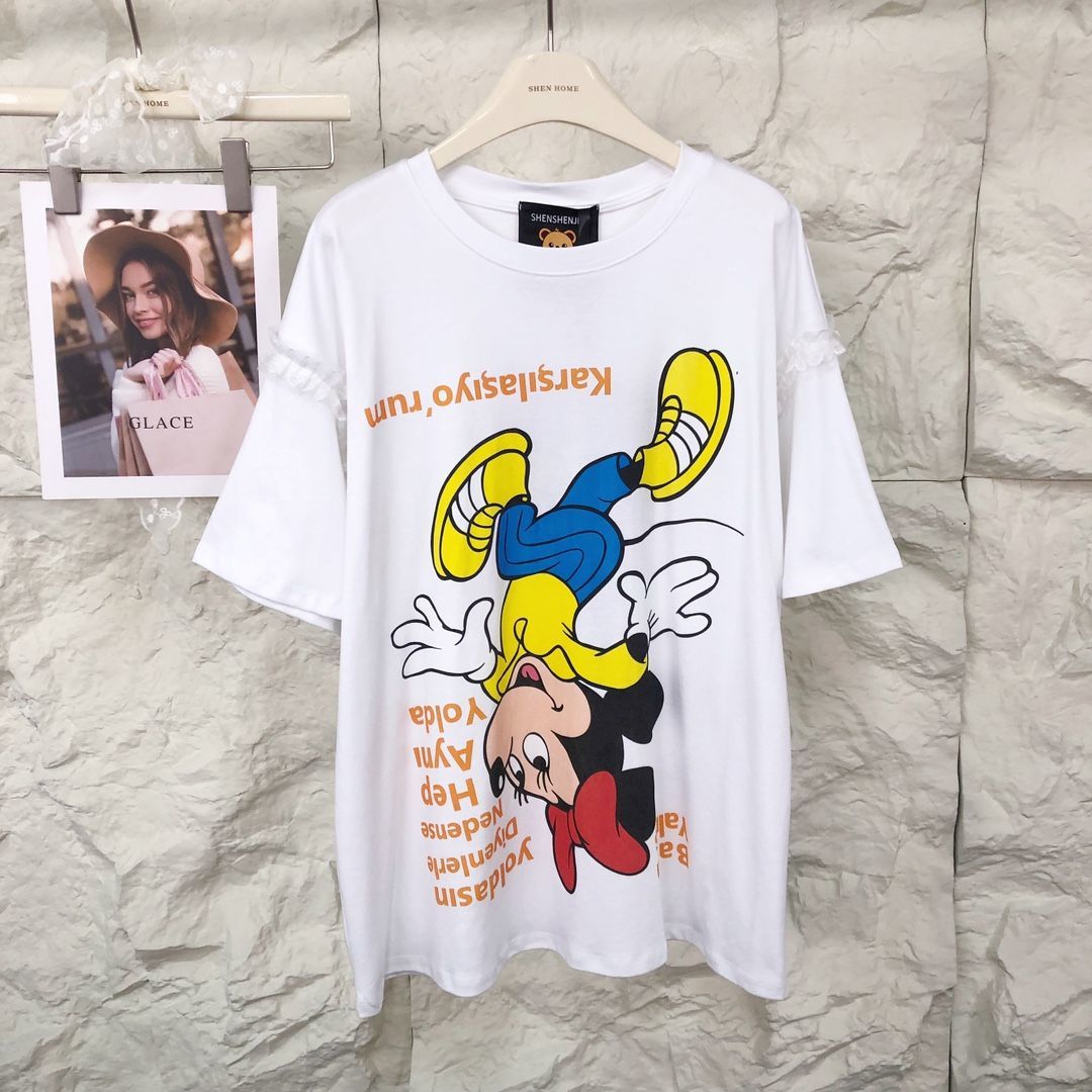 人気トレンド 新作 カジュアル プリント Tシャツ U-13475