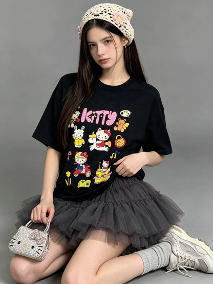 新作トレンド プリント カジュアル Tシャツ U-13470