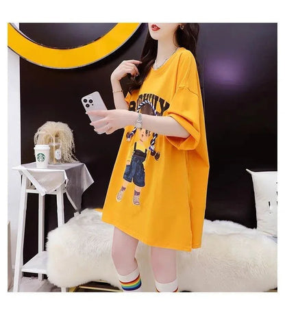 元気いっぱい プリントTシャツ ロング 半袖 ＜U-2840＞