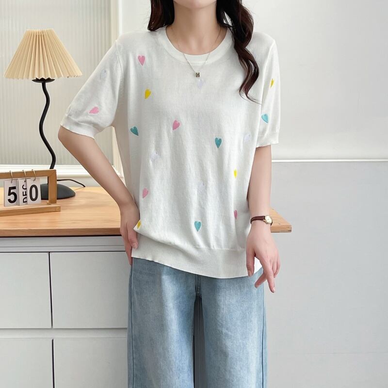 大活躍 好感度UP 海外トレンド カジュアル 全3色 半袖 Tシャツ ＜U-12038＞