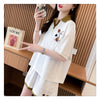 定番シンプル 切り替え カジュアル 半袖Ｔシャツⅹパンツセット全3色 <U-8267>