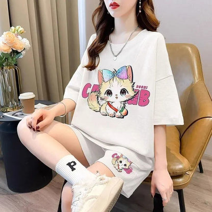 絶対欲しい カジュアル 夏に嬉しい機能付き 半袖Ｔシャツⅹパンツセット全4色<U-11268>