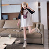 好感度UP ラグランTシャツ カラーマッチング 三色 プリント半袖 ＜U-3014＞