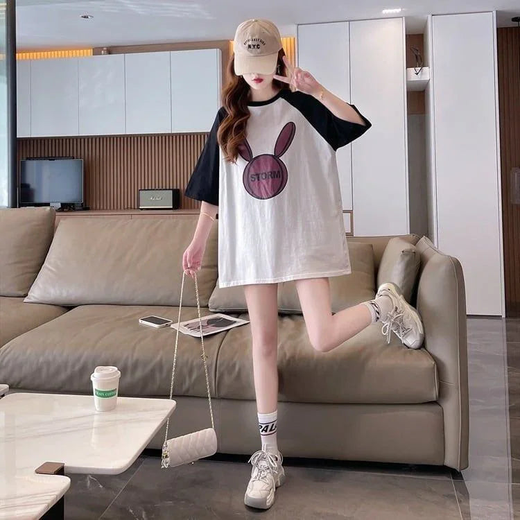 好感度UP ラグランTシャツ カラーマッチング 三色 プリント半袖 ＜U-3014＞