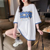 新作 プリントTシャツ ロング アルファベット オーバーサイズ＜U-2808＞