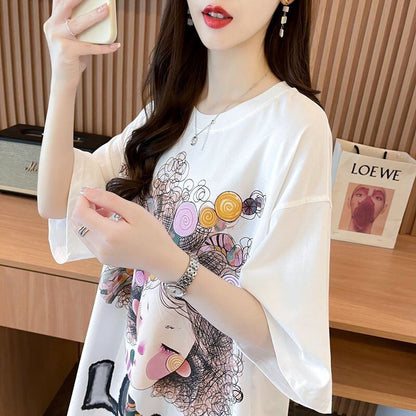 新商品 ファッション 個性派 プリント全3色 半袖Tシャツ カットソー ＜U-8604＞