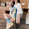 着回し力抜群 個性派 高見えデザイン 着心地良い 2色選択 半袖 Tシャツ <U-9277>