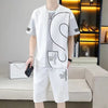 男女兼用 人気 カジュアル Tシャツ & ショーツ セットアップ U-80076