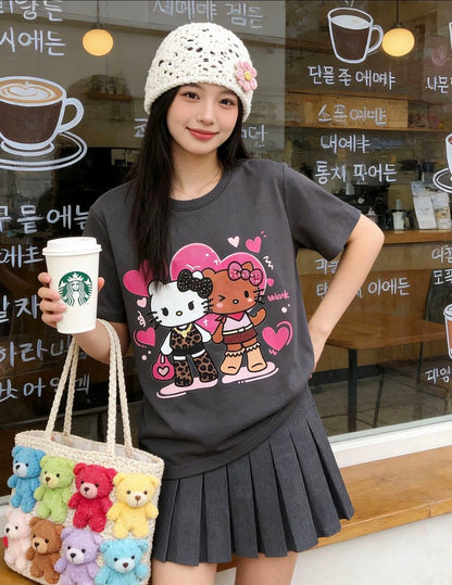 売れ筋 カジュアル プリント Tシャツ U-13472