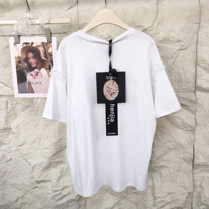 人気トレンド 新作 カジュアル プリント Tシャツ U-13475