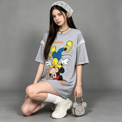 人気トレンド 新作 カジュアル プリント Tシャツ U-13475