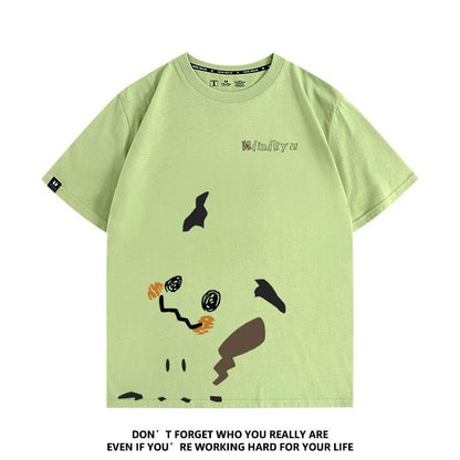 定番シンプル 着心地良い 目立つ  キュート ファッション 半袖 Tシャツ U-13101