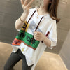 オシャレ度満点 切り替え カジュアル プリント Tシャツ カットソー＜U-3491＞